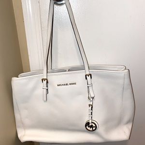 Michael Kors white shoulder purse